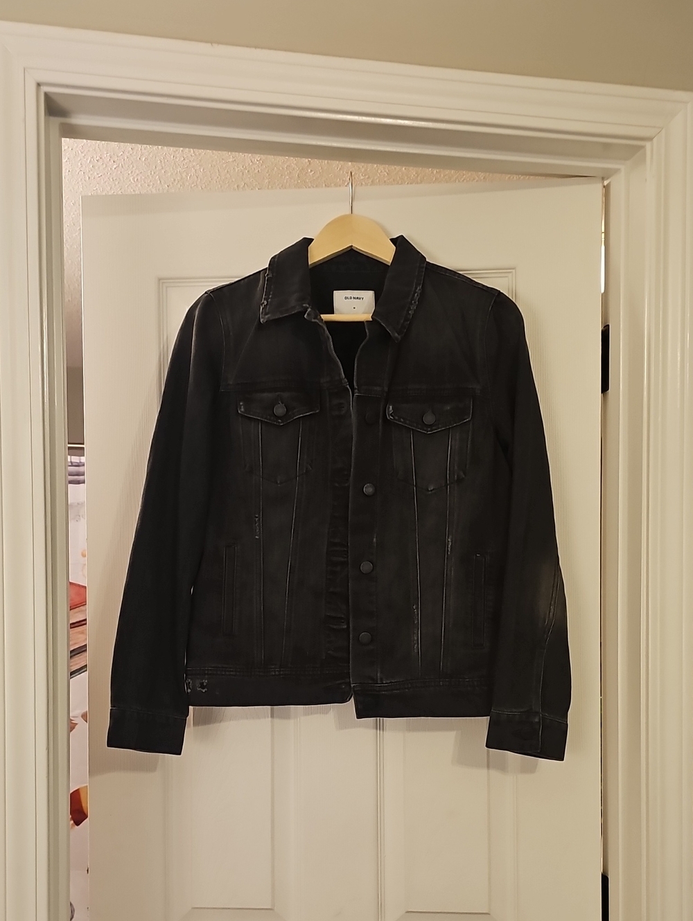 Old Navy Black Denim Jacket - Women's Classic Jean Jacket
